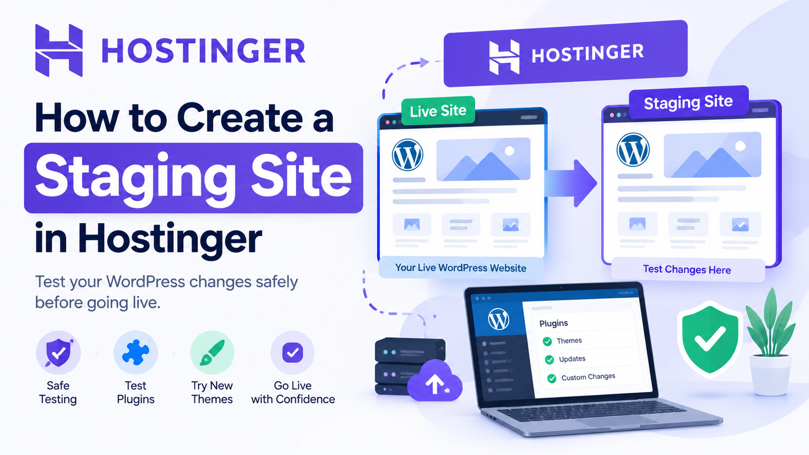 How to create a staging site in Hostinger