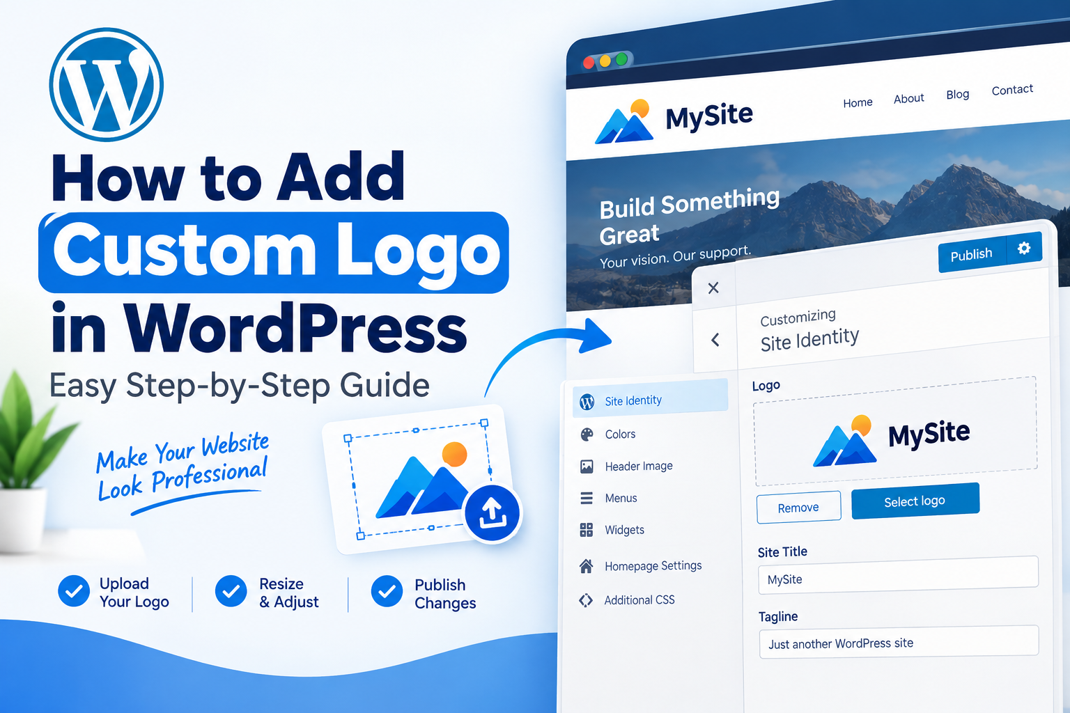 How to add custom logo in WordPress website