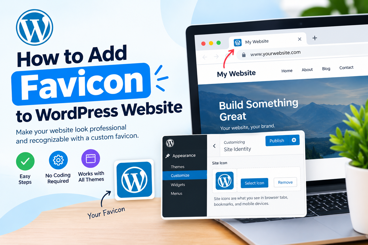 How to add favicon to WordPress website