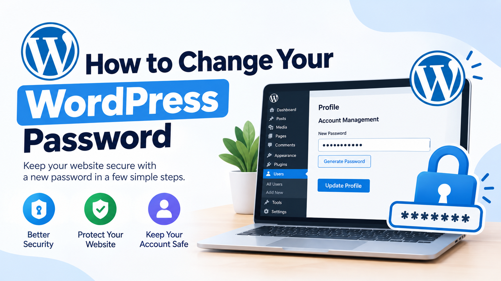 How to change WordPress password from the dashboard