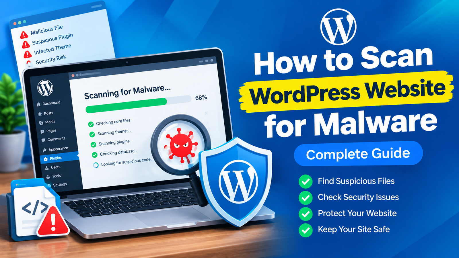 How to scan WordPress website for malware